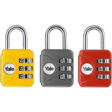 Yale Geniş Tip Mini Şifreli Asma Kilit - Karışık Renkli - Blister
