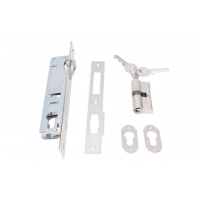 Kale 155 25mm Standart Daire Kilidi Makaralı - NİKEL-(62mm Silindirli)