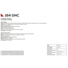 Kale 164GNC Standart Silindir Çelik Pimli 68 mm (26+10+32)-NİKEL