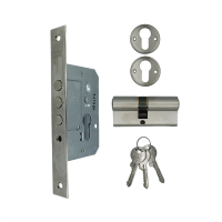 Kale 189 Standart Silindirli Emniyet Kilidi 3 Milli - NİKEL(68mm Silindirli)