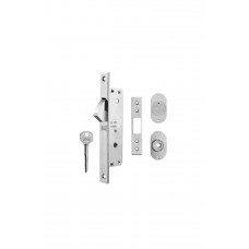 Kale 201F 20mm Sürme Kapı Kilidi Prazis Silindirli (3 Anahtarlı) - NİKEL