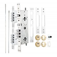 Kale 256 Multisistem Merkezi Çelik Kapı Kilidi - KROM ( BM +GNC Nikel Silindirli ) Rozetsiz