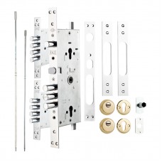 Kale 256 Multisistem Merkezi Çelik Kapı Kilidi - KROM ( BM +GNC Nikel Silindirli ) Rozetsiz