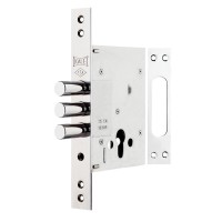 Kale 257 Plus Çelik Kapı Emniyet Kilidi - KROM (GM Nikel Silindirli)