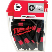 MİLWAUKEE BİTS UÇ PH2 25MM 25 Lİ PAKET  SHOCKWAVE