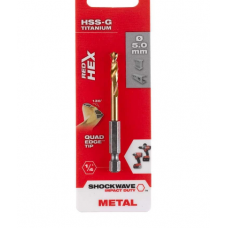 MİLWAUKEE METAL MATKAP UCU HEX GİRİŞLİ HSS-G 5X 93MM